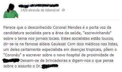 a referência ao especialista em doenças tropicais, um médico brasileiro. Comentário algo xenófobo e desnecessário.